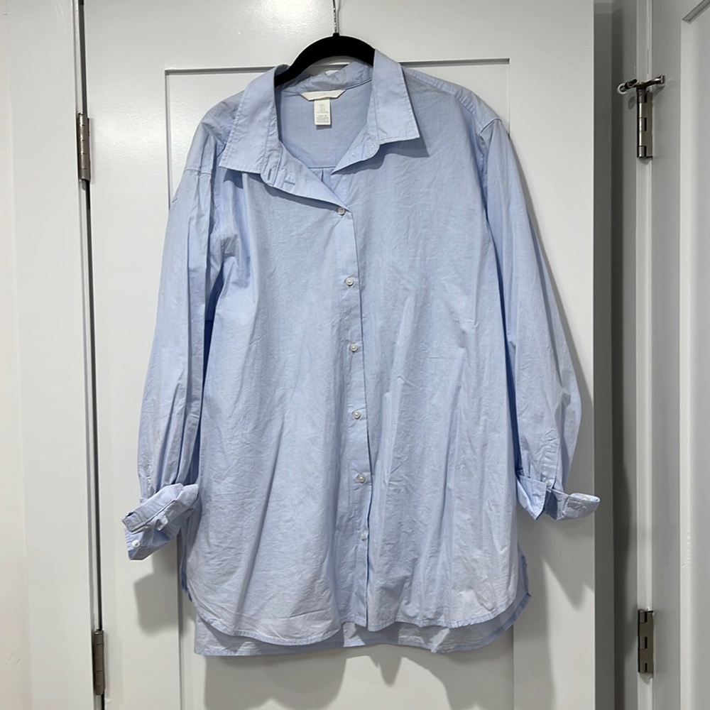 Blue Button Down - image 1